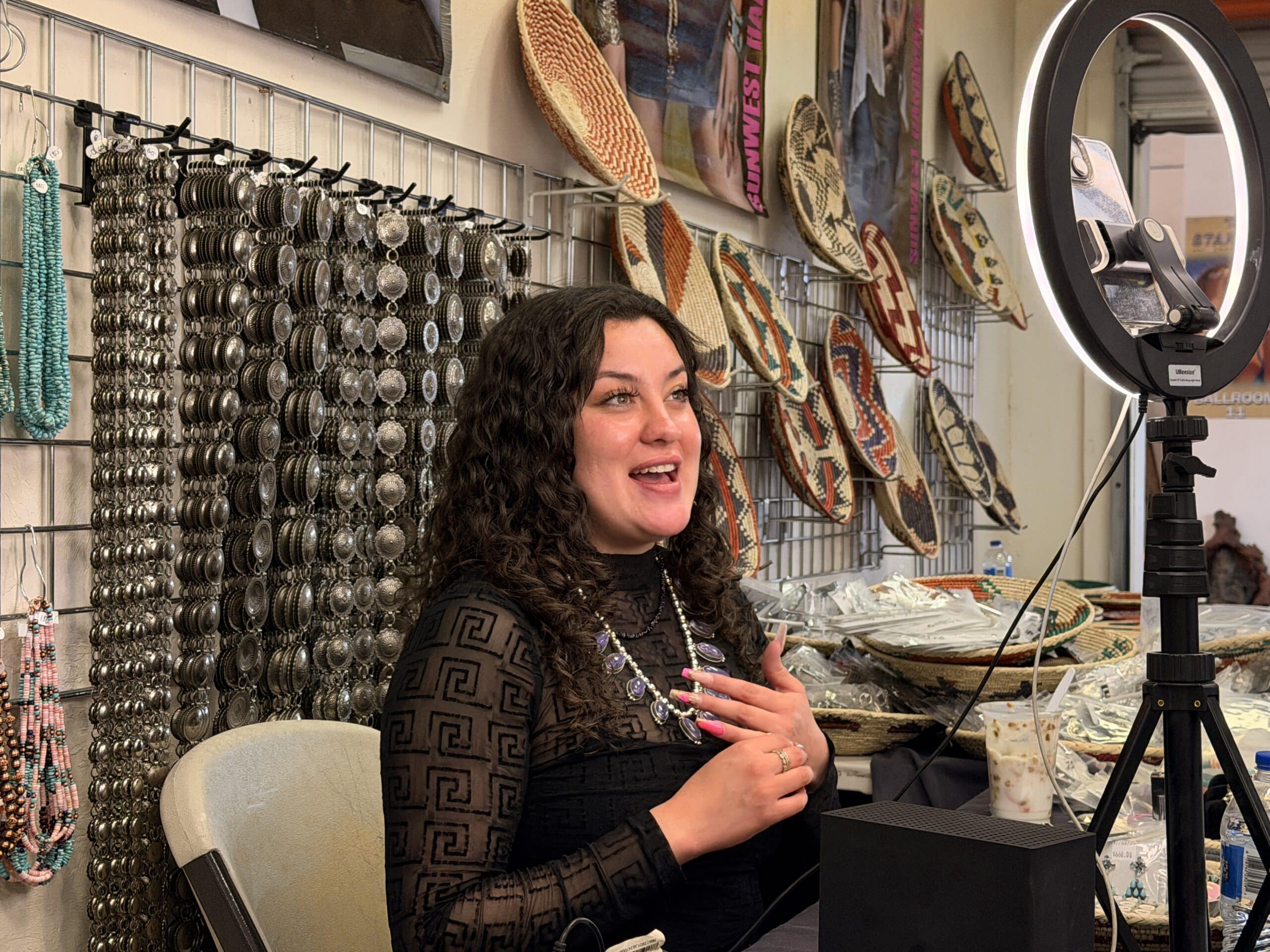 Mikayla Hosting Sunwest Silver Live Shopping on Facebook