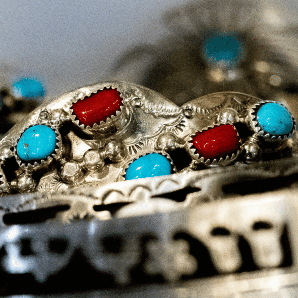 Beautiful jewelry from Sunwest on the Plaza in Sanbta Fe